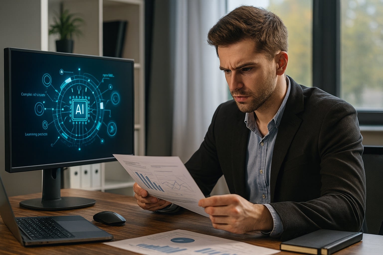 Strategische KI-Beratung am Bildschirm